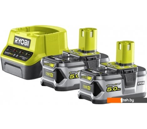  - Аккумуляторы и зарядные устройства для инструмента RYOBI RC18120-250 ONE+ 5133003364 (18В/5.0 а*ч + 18В) - RC18120-250 ONE+ 5133003364 (18В/5.0 а*ч + 18В)