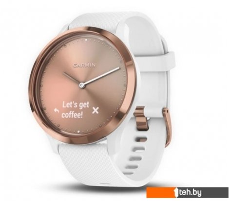  - Умные часы и браслеты Garmin Vivomove HR Sport S/M (розовое золото/белый) - Vivomove HR Sport S/M (розовое золото/белый)