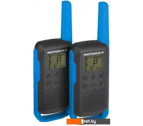 - Портативные радиостанции Motorola T62 Walkie-talkie (черный/синий) - T62 Walkie-talkie (черный/синий)
