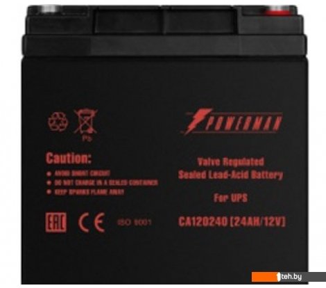  - Аккумуляторы для ИБП Powerman CA12240/UPS (12В/24 А·ч) - CA12240/UPS (12В/24 А·ч)