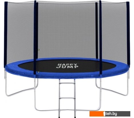- Батуты Happy Jump 10ft Pro 312 см с внешней сеткой и лестницей - 10ft Pro 312 см с внешней сеткой и лестницей