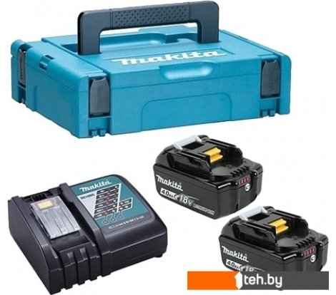 - Аккумуляторы и зарядные устройства для инструмента Makita BL1840B + DC18RC (18В/4.0 а*ч + 18В) - BL1840B + DC18RC (18В/4.0 а*ч + 18В)