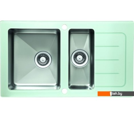 - Кухонные мойки Zorg GS 7850-2 (белый) - GS 7850-2 (белый)
