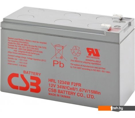 - Аккумуляторы для ИБП CSB HRL1234W F2 (12В/9 А·ч) - HRL1234W F2 (12В/9 А·ч)