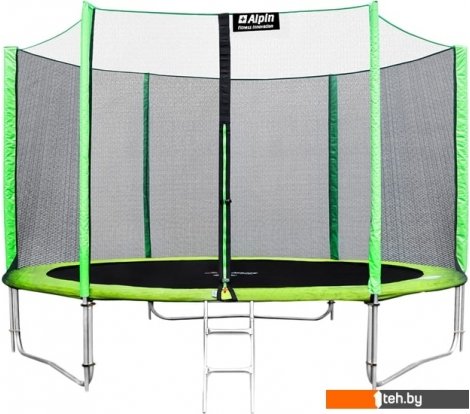  - Батуты Alpin 3.74 м с защитной сеткой и лестницей - 3.74 м с защитной сеткой и лестницей