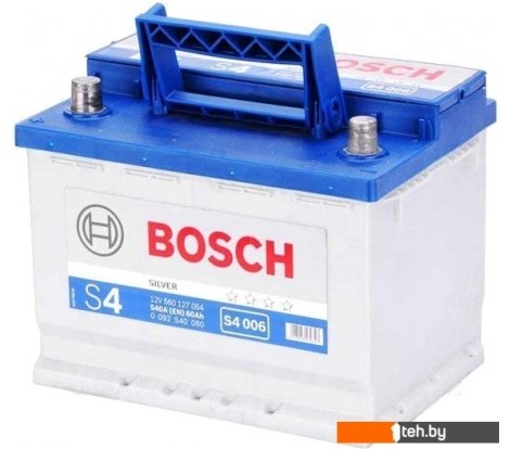  - Автомобильные аккумуляторы Bosch S4 006 (560127054) 60 А/ч - S4 006 (560127054) 60 А/ч