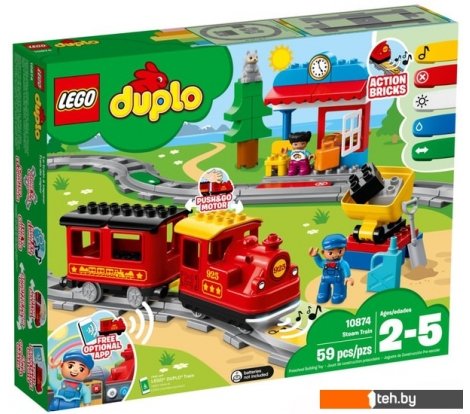  - Конструкторы LEGO Duplo 10874 Паровоз - Duplo 10874 Паровоз