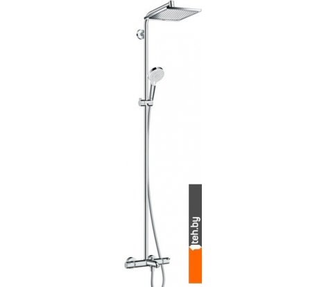  - Душевые панели и гарнитуры Hansgrohe Crometta E 240 1jet Showerpipe [27298000] - Crometta E 240 1jet Showerpipe [27298000]