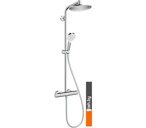  - Душевые панели и гарнитуры Hansgrohe Crometta S 240 1jet Showerpipe [27267000] - Crometta S 240 1jet Showerpipe [27267000]
