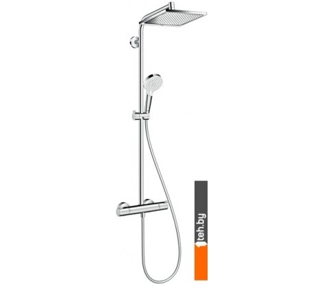  - Душевые панели и гарнитуры Hansgrohe Crometta Е 240 1jet Showerpipe [27271000] - Crometta Е 240 1jet Showerpipe [27271000]