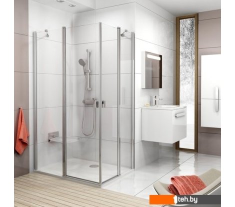  - Душевые кабины Ravak CRV2 100 (серебристый/прозрачное) - CRV2 100 (серебристый/прозрачное)