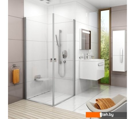  - Душевые кабины Ravak CRV1 90 (серебристый/прозрачное) - CRV1 90 (серебристый/прозрачное)