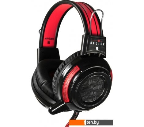  - Наушники и гарнитуры Oklick HS-G300 Armageddon (черный/красный) - HS-G300 Armageddon (черный/красный)