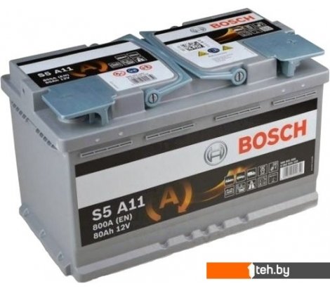  - Автомобильные аккумуляторы Bosch S5 A11 (580901080) 80 А/ч - S5 A11 (580901080) 80 А/ч