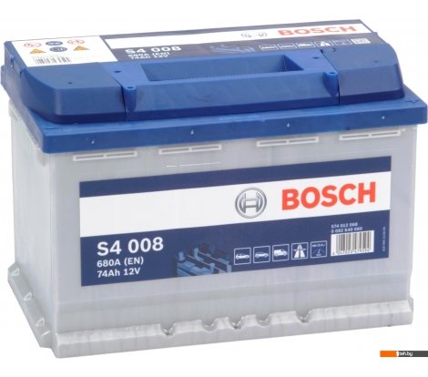  - Автомобильные аккумуляторы Bosch S4 008 (574012068) 74 А/ч - S4 008 (574012068) 74 А/ч