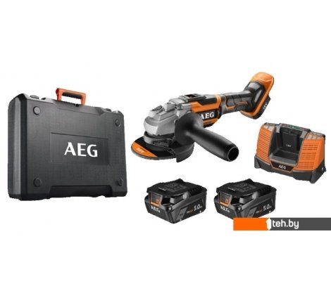 - Угловые шлифмашины (болгарки) AEG Powertools BEWS 18-125BL-502C 4935464417 (с 2-мя АКБ, кейс) - BEWS 18-125BL-502C 4935464417 (с 2-мя АКБ, кейс)