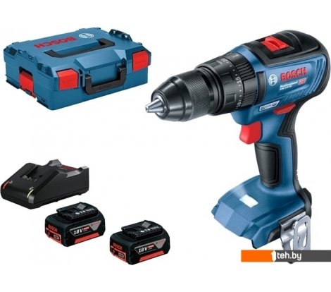  - Электродрели и дрели-шуруповерты Bosch GSB 18V-50 Professional 06019H5100 (с 2-мя АКБ, кейс) - GSB 18V-50 Professional 06019H5100 (с 2-мя АКБ, кейс)
