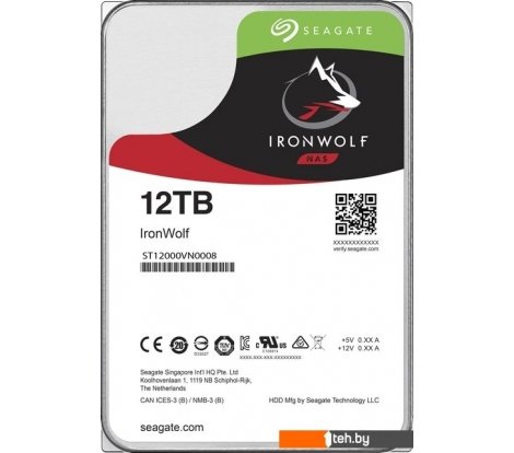 - Жесткие диски Seagate IronWolf 12TB ST12000VN0008 - IronWolf 12TB ST12000VN0008