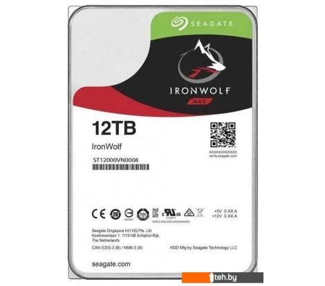  - Жесткие диски Seagate IronWolf 12TB ST12000VN0008 - IronWolf 12TB ST12000VN0008