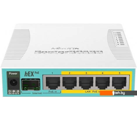  - DSL-модемы и маршрутизаторы Mikrotik Hex PoE [RB960PGS] - Hex PoE [RB960PGS]