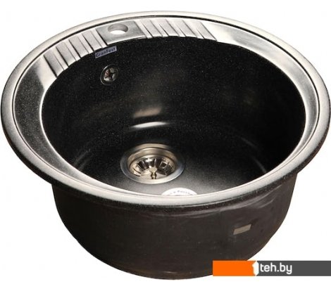 - Кухонные мойки GranFest GF-R520 (черный) - GF-R520 (черный)