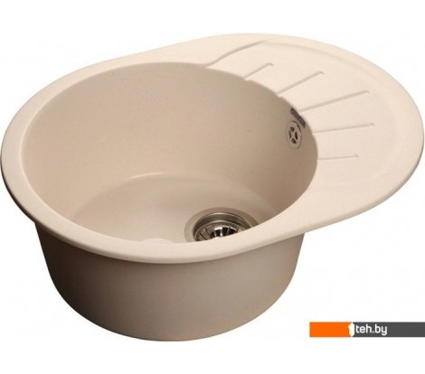 - Кухонные мойки GranFest Rondo GF-R580L (белый) - Rondo GF-R580L (белый)