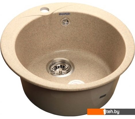  - Кухонные мойки GranFest Rondo GF-R480 (песочный) - Rondo GF-R480 (песочный)