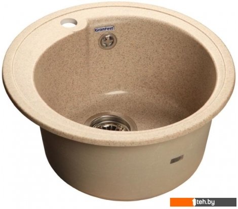  - Кухонные мойки GranFest Rondo GF-R480 (песочный) - Rondo GF-R480 (песочный)