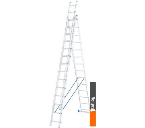  - Лестницы и стремянки СибрТех 97824 3x14 ступеней - 97824 3x14 ступеней