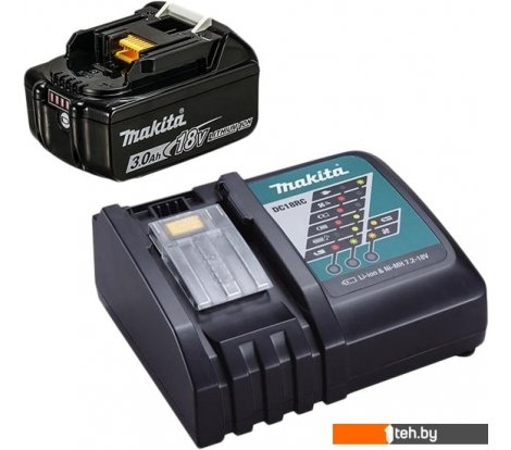  - Аккумуляторы и зарядные устройства для инструмента Makita BL1830B + DC18RC (18В/3.0 Ah + 7.2-18В) - BL1830B + DC18RC (18В/3.0 Ah + 7.2-18В)