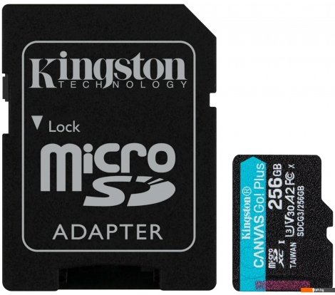  - Карты памяти Kingston Canvas Go! Plus microSDXC 256GB (с адаптером) - Canvas Go! Plus microSDXC 256GB (с адаптером)