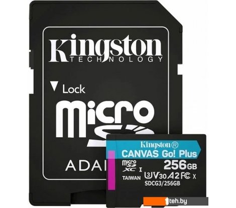  - Карты памяти Kingston Canvas Go! Plus microSDXC 256GB (с адаптером) - Canvas Go! Plus microSDXC 256GB (с адаптером)