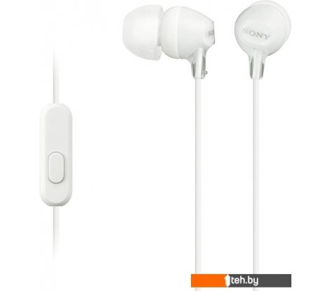  - Наушники и гарнитуры Sony MDR-EX15AP (белый) - MDR-EX15AP (белый)