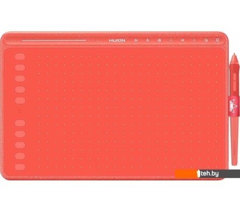  - Графические планшеты Huion HS611 (коралловый красный) - HS611 (коралловый красный)