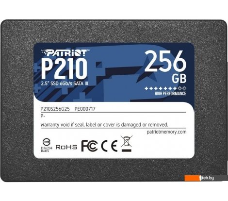 - SSD Patriot P210 256GB P210S256G25 - P210 256GB P210S256G25