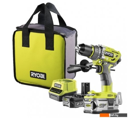  - Электродрели и дрели-шуруповерты RYOBI R18PD7-252S 5133004391 (с 2-мя АКБ, сумка) - R18PD7-252S 5133004391 (с 2-мя АКБ, сумка)