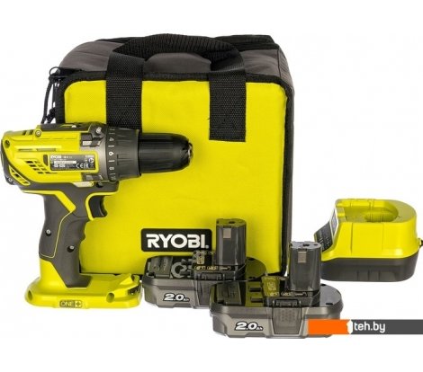  - Электродрели и дрели-шуруповерты RYOBI R18DD3-220S 5133003348 (с 2-мя АКБ 2 Ah, сумка) - R18DD3-220S 5133003348 (с 2-мя АКБ 2 Ah, сумка)