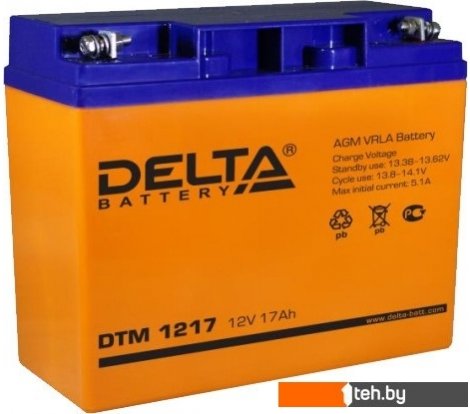  - Аккумуляторы для ИБП Delta DTM 1217 (12В/17 А·ч) - DTM 1217 (12В/17 А·ч)