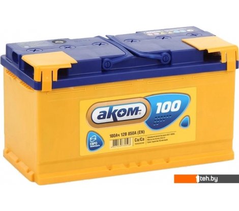 - Автомобильные аккумуляторы AKOM 6СТ-100VL (100 А·ч) - 6СТ-100VL (100 А·ч)