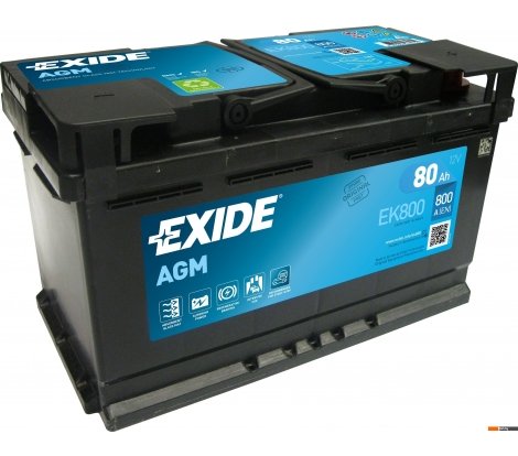  - Автомобильные аккумуляторы Exide Start-Stop AGM EK800 (80 А/ч) - Start-Stop AGM EK800 (80 А/ч)