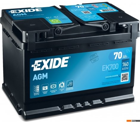  - Автомобильные аккумуляторы Exide Start-Stop AGM EK700 (70 А/ч) - Start-Stop AGM EK700 (70 А/ч)