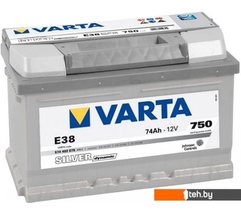 - Автомобильные аккумуляторы Varta Silver Dynamic E38 574 402 075 (74 А/ч) - Silver Dynamic E38 574 402 075 (74 А/ч)