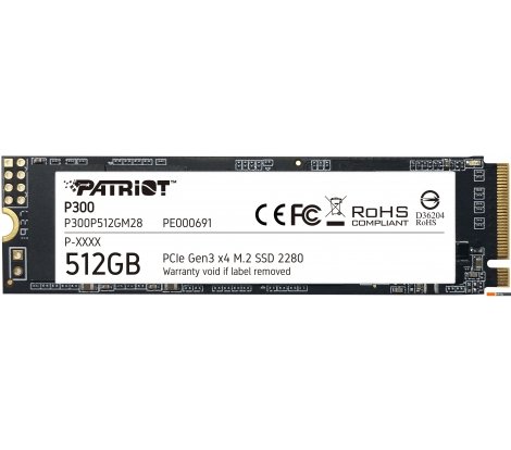  - SSD Patriot P300 512GB P300P512GM28 - P300 512GB P300P512GM28