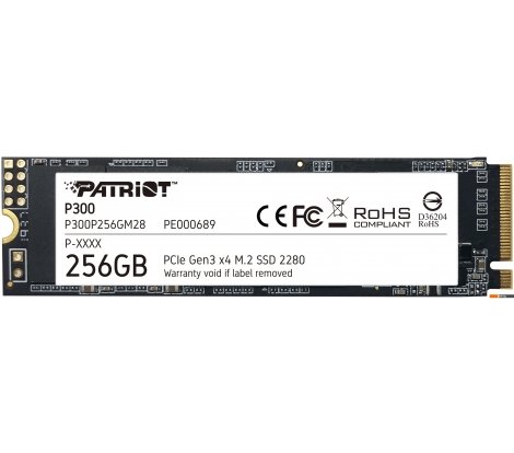  - SSD Patriot P300 256GB P300P256GM28 - P300 256GB P300P256GM28