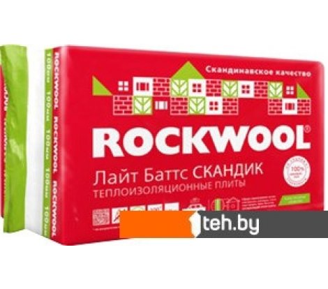  - Теплоизоляция Rockwool Лайт Баттс Скандик 800x600 50 мм - Лайт Баттс Скандик 800x600 50 мм