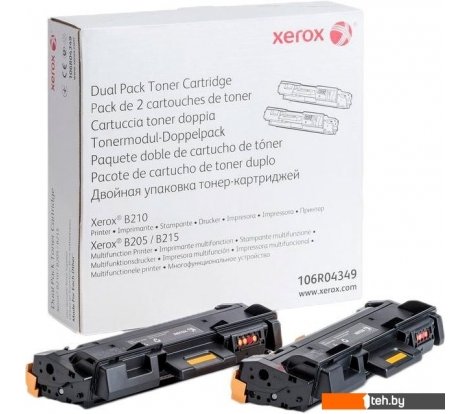  - Картриджи для принтеров и МФУ Xerox 106R04349 (dual pack) - 106R04349 (dual pack)