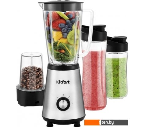  - Блендеры Kitfort KT-1340-3 (серебристый) - KT-1340-3 (серебристый)