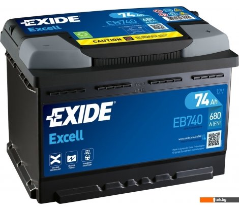  - Автомобильные аккумуляторы Exide Excell EB740 (74 А/ч) - Excell EB740 (74 А/ч)