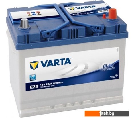 - Автомобильные аккумуляторы Varta Blue Dynamic E23 570 412 063 (70 А/ч) - Blue Dynamic E23 570 412 063 (70 А/ч)