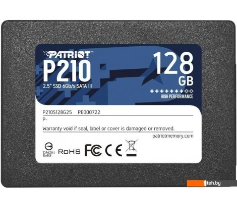  - SSD Patriot P210 128GB P210S128G25 - P210 128GB P210S128G25